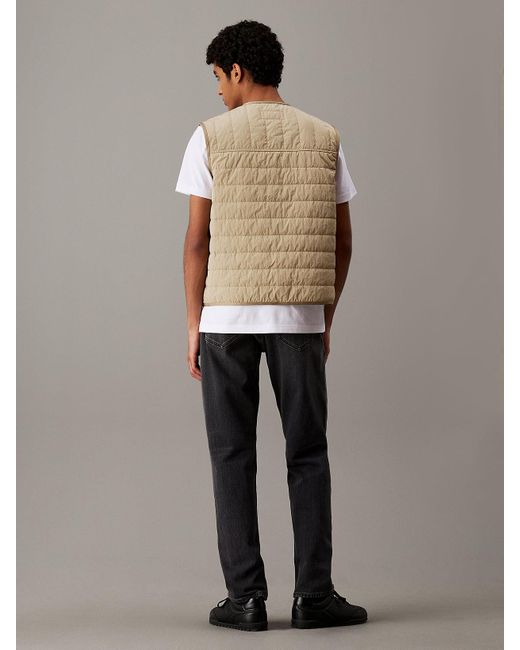 Calvin Klein Brown Lightly Padded Gilet for men