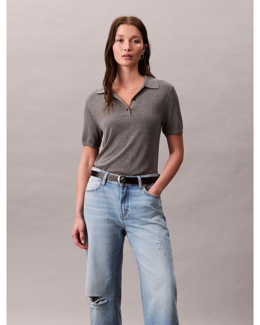 Jeans Distressed 90's Relaxed di Calvin Klein in Blue