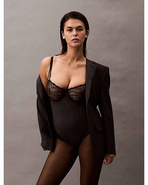 Calvin Klein Shapewear Body in het Brown