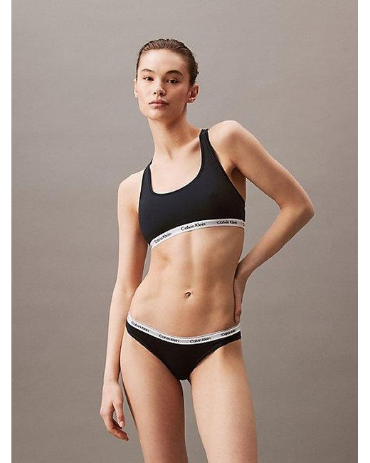 Calvin Klein Black 3 Pack Bikini Briefs Icon Logo