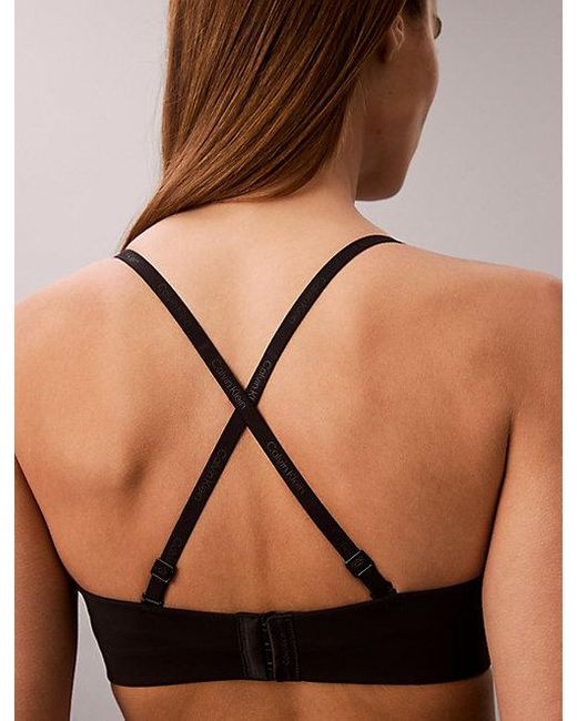 Calvin Klein Strapless Demi-Bh in het Black