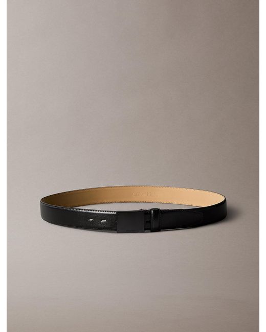 Calvin Klein Multicolor Full Grain Leather Plaque Buckle Belt for men
