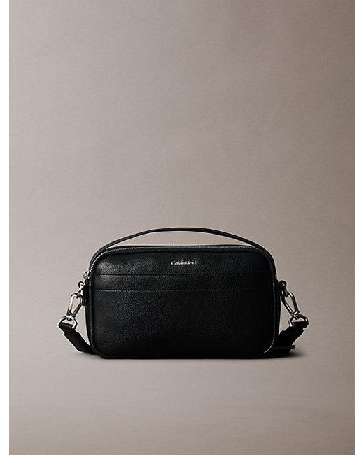 Calvin Klein Black Raised Logo Camera Bag for men