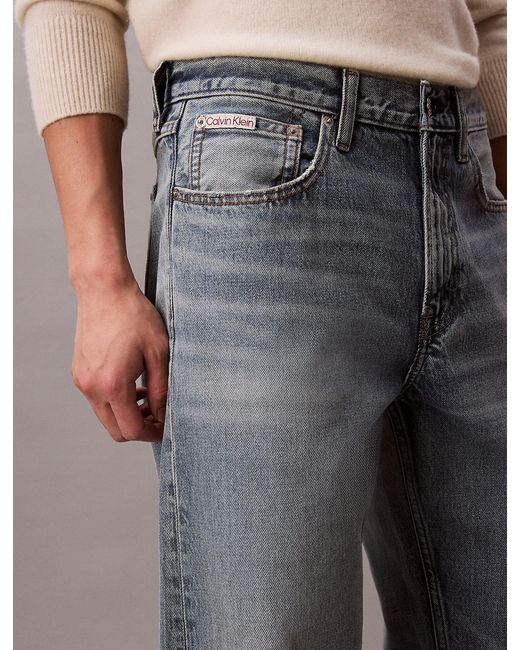 Calvin Klein Gray 90's Straight Jeans for men