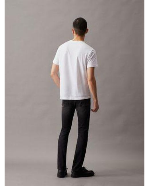 Skinny Jeans Calvin Klein de hombre de color Black