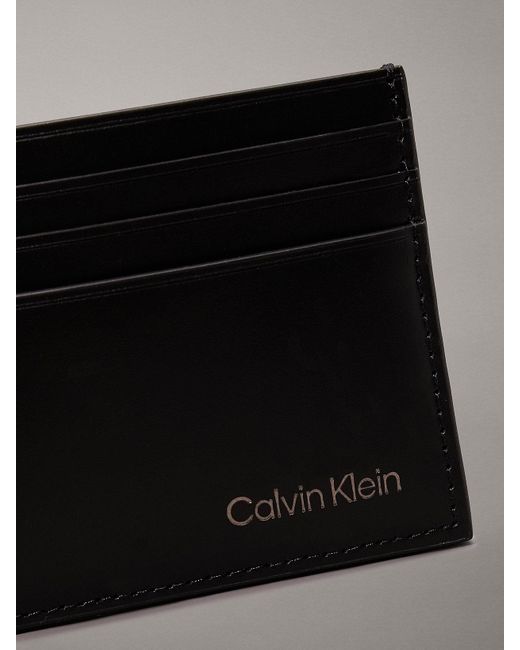 Calvin Klein Black Leather Cardholder for men