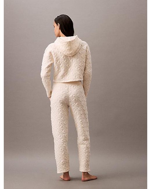 Calvin Klein Natural Logo Quilted Lounge Joggers