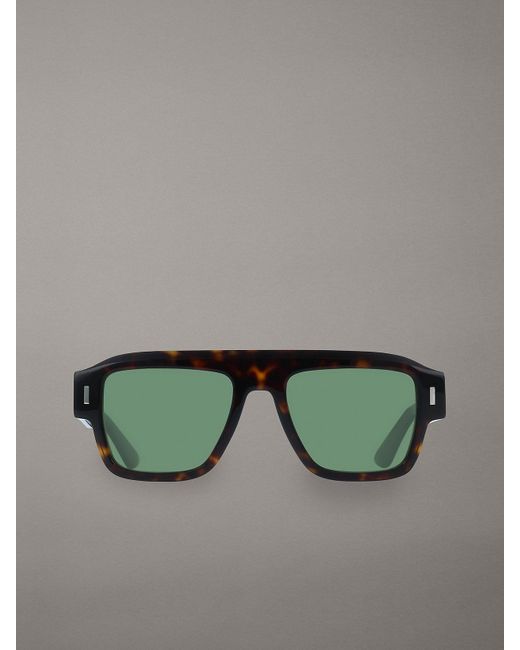 Calvin Klein Green Modified Rectangle Sunglasses Ck25509S for men