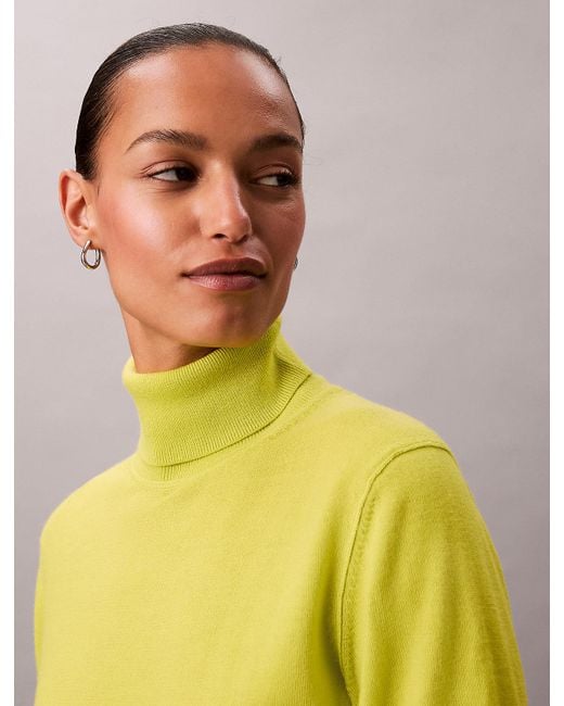 Maglione A Collo Alto di Calvin Klein in Multicolor