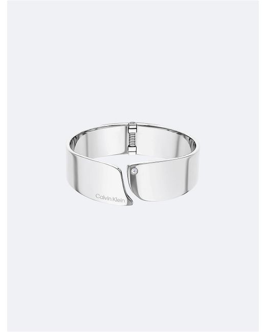 Calvin Klein Blue Minimalist Organic Shape Bangle
