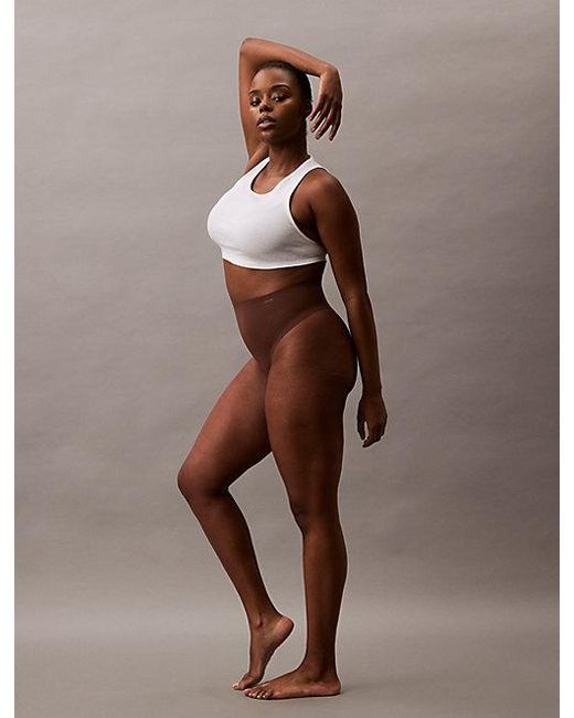 Calvin Klein Vormende Shapewear String in het Brown