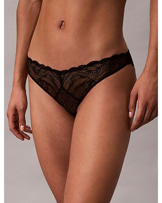 Calvin Klein Black Bikini Briefs Sensual Stretch Lace