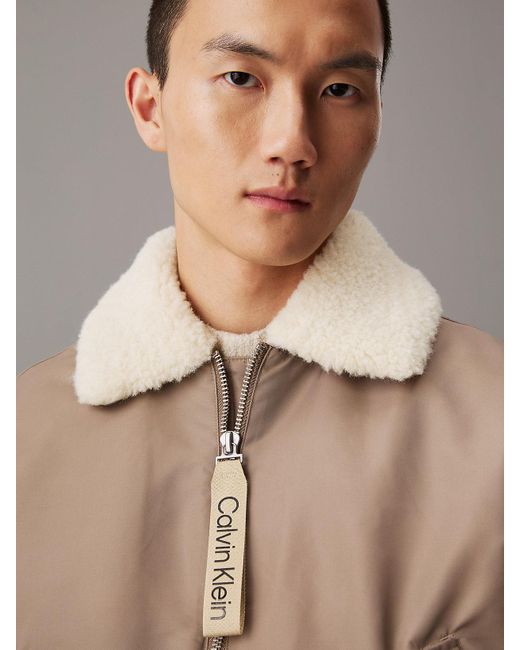 Calvin klein aviator jacket discount