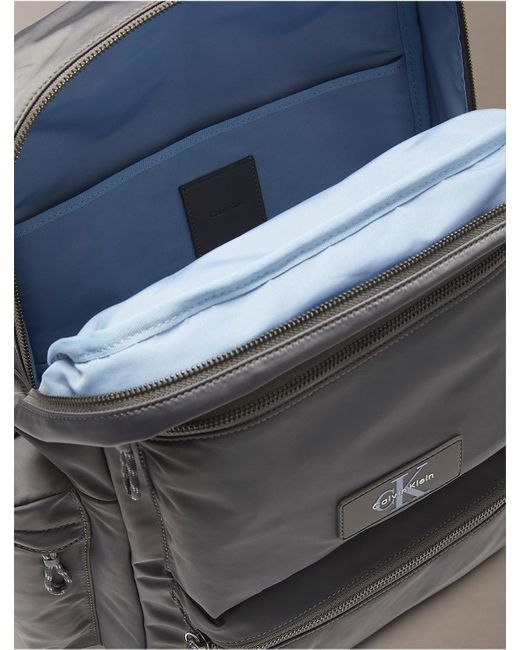 Calvin Klein Gray Calvin Klein Tech Utility Backpack for men