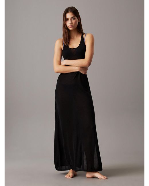 Calvin Klein Multicolor Soft Knit Maxi Beach Dress