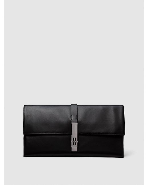 Calvin Klein Black Leather Clutch