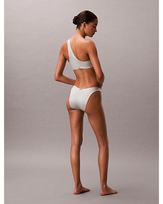 Calvin Klein Green Dipped Bikini Bottoms Ck Shine