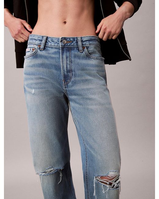 Calvin Klein Gray 90's Straight Jeans