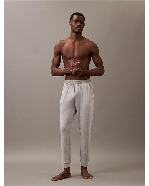 Calvin Klein Brown Ultra Soft Modal Sleep Joggers for men