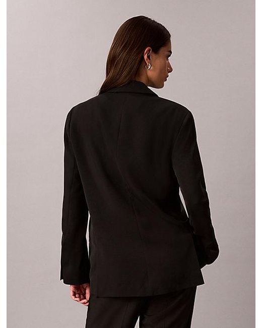 Calvin Klein Black Jeans Soft Twill Classic Blazer