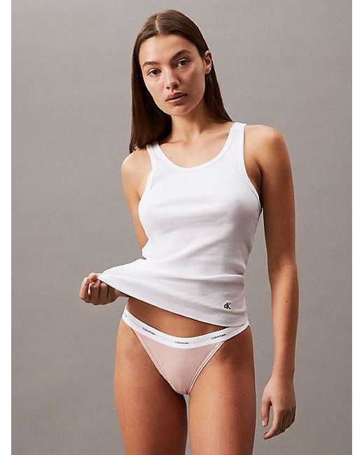 Calvin Klein 3-Pack Bikinislips in het Gray