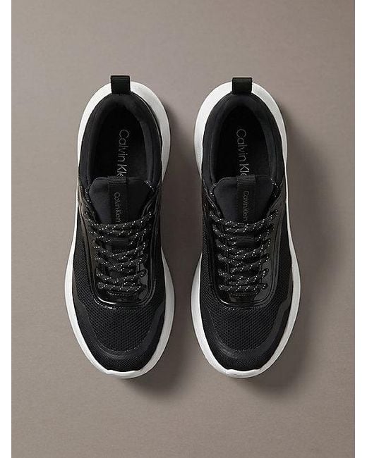 Calvin Klein Brown Ck Curve Lightweight Runner Trainers