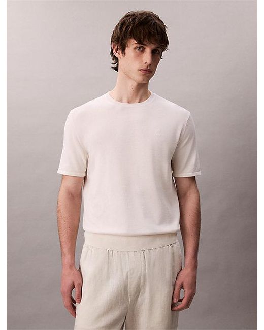 Calvin Klein Multicolor Pima Cotton Short Sleeve Jumper for men