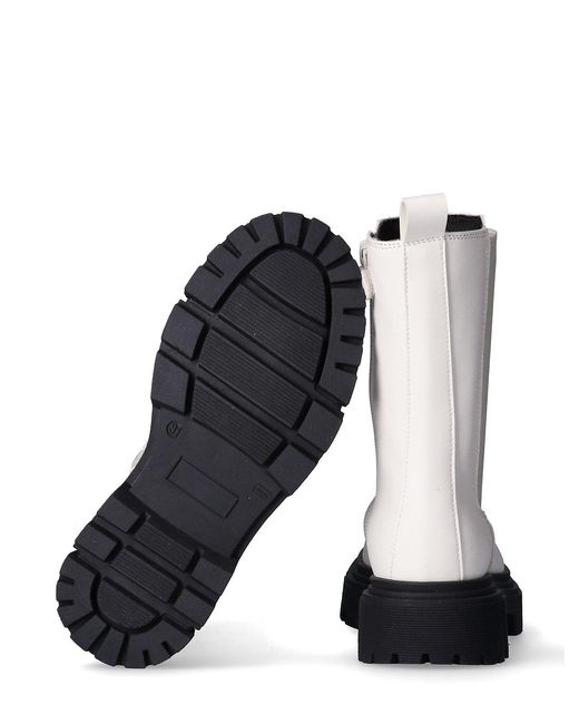 Calvin Klein White Kids Easy-Zip Chelsea Boots