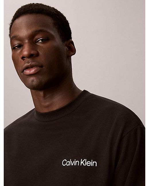 Calvin Klein Black Pyjama Top Cotton Classics for men
