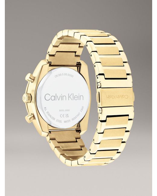 Orologio Con Cinturino A Maglie Multifunzione di Calvin Klein in Metallic da Uomo