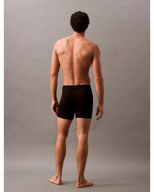 Bóxers sueltos largos - Ultra Soft Modal Calvin Klein de hombre de color Black