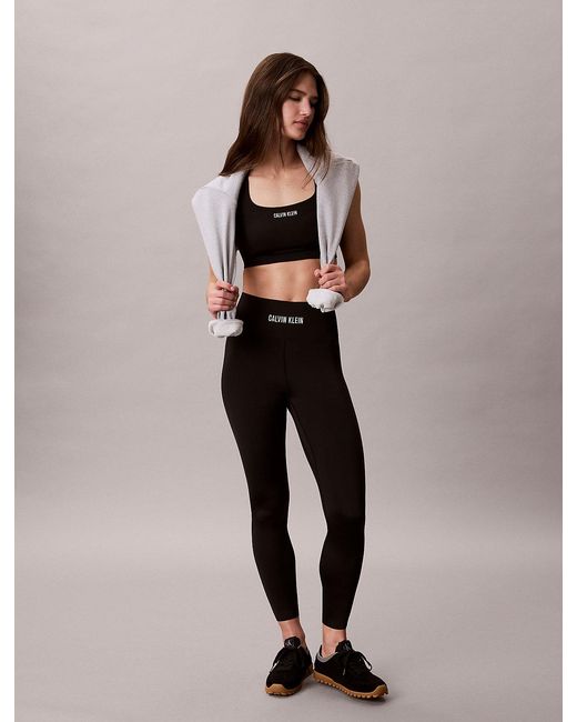 Calvin Klein Black Quick-Dry Medium-Impact Sports Bra