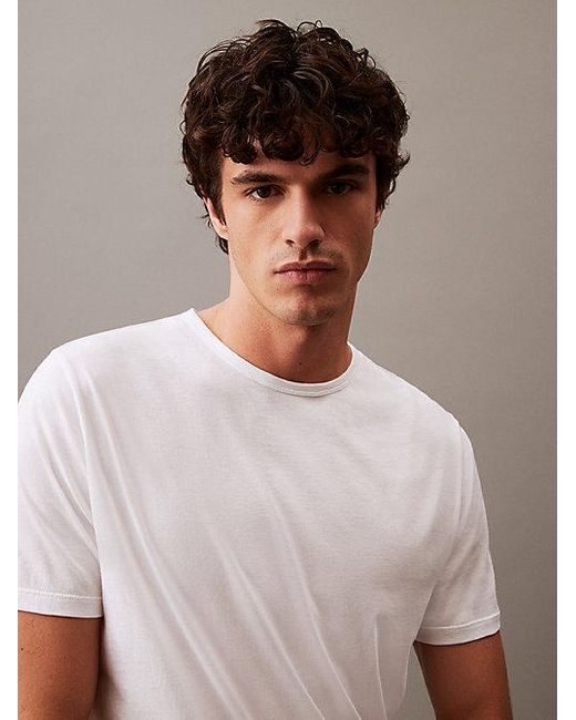 Calvin Klein Weekendshirt Met Ronde Hals in het Multicolor voor heren