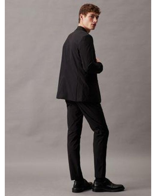 Calvin Klein Schmale Anzughose in Black für Herren