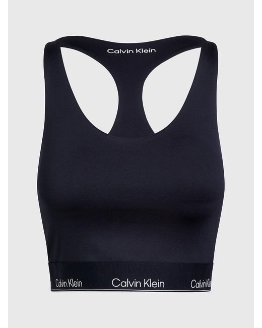 Calvin Klein Blue Cropped Gym Tank Top
