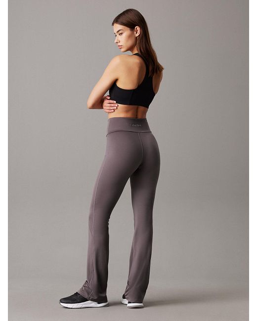 Calvin Klein Brown Flared Gym Leggings