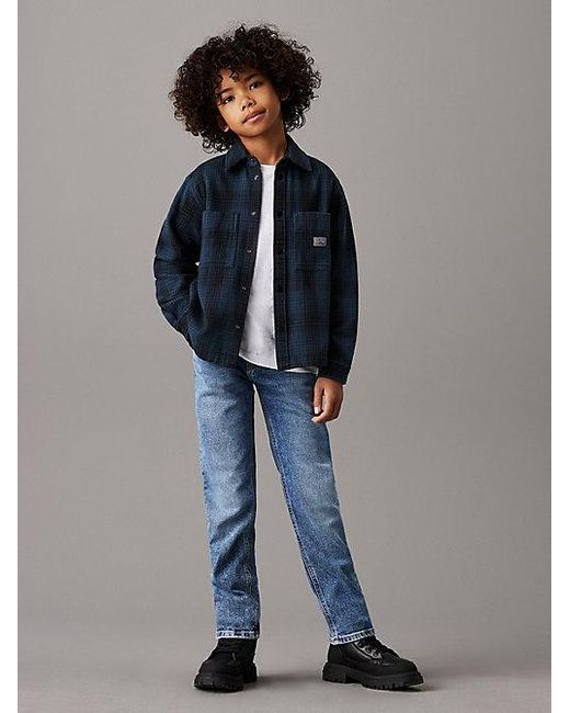 Calvin Klein Blue Jeans Mid Rise Straight Jeans for men
