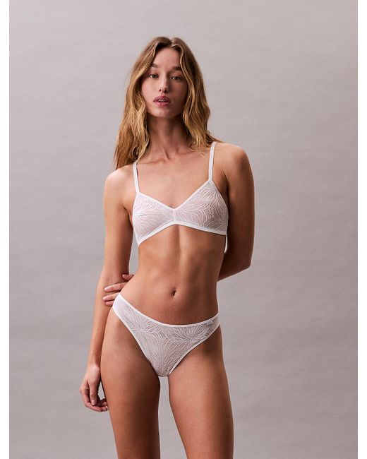 Calvin Klein Brown Triangle Bra
