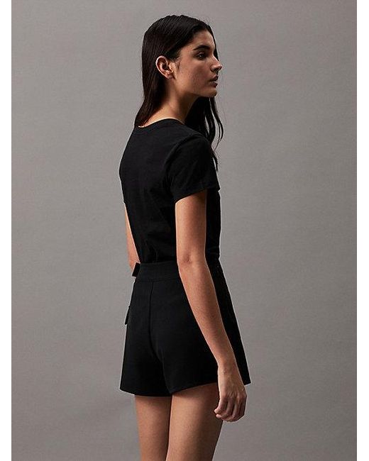 Calvin Klein Black Slim Organic Cotton T-shirt