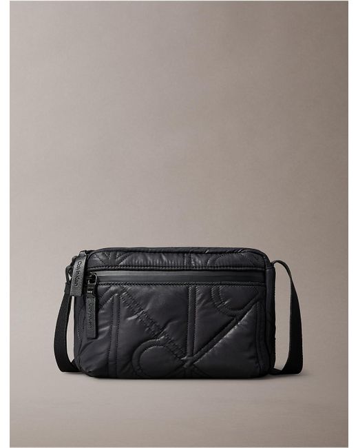 Calvin Klein Gray Puffer Camera Bag for men
