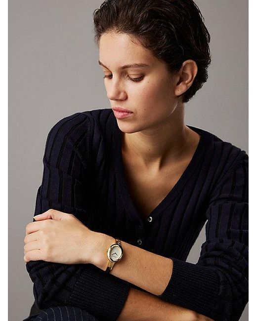 Calvin Klein Black Contoured Bracelet Watch