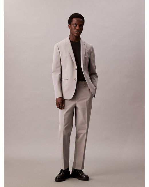 Calvin Klein Natural Technical Twill Trousers for men