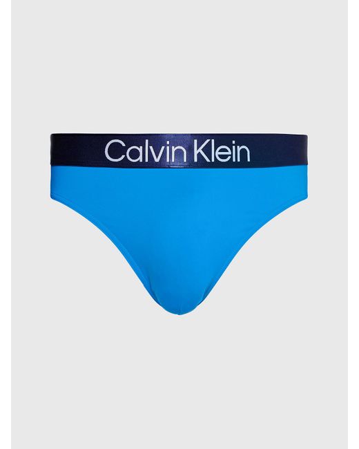 Calvin Klein Blue Swim Briefs - Ck Steel for men