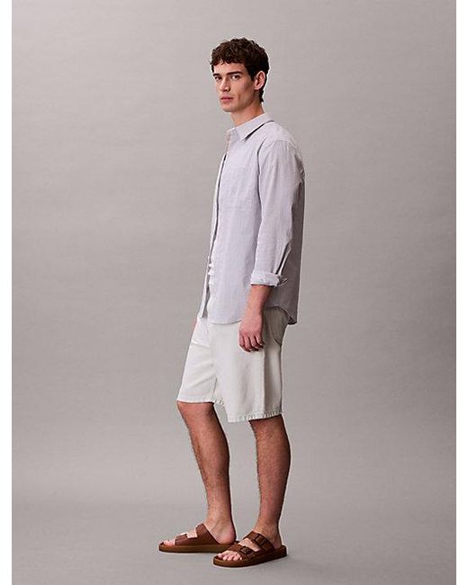 Calvin Klein Purple Jeans 90S Relaxed Denim Shorts for men