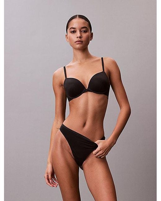 Calvin Klein Brown Push Up Plunge Bra Perfectly Fit