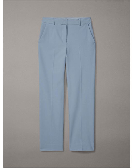 Calvin Klein Gray Refined Stretch Classic Trouser