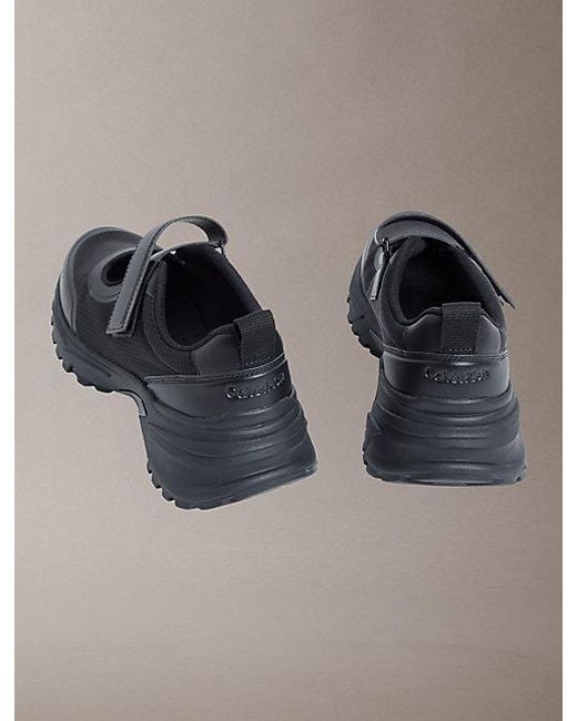Calvin Klein Gray Trailblazer — Velcro Runner Trainers