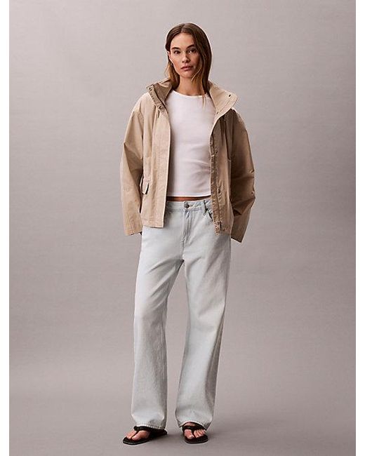 Calvin Klein Lichtgewicht Tech Jack in het Brown