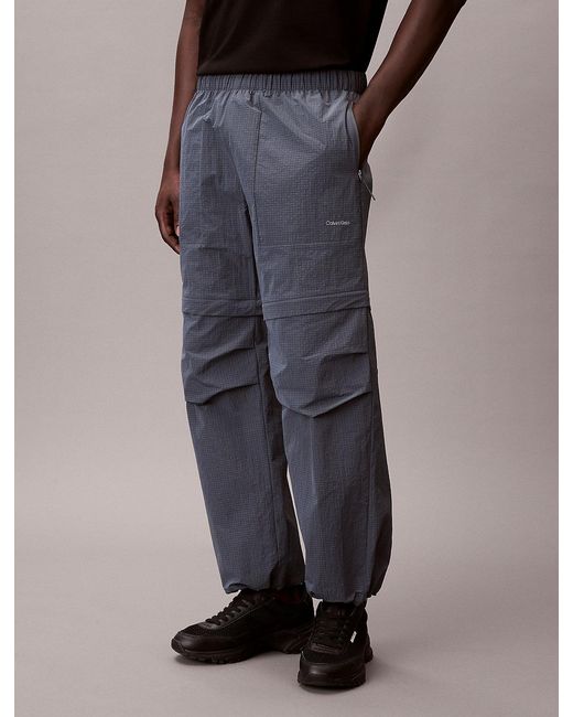 Calvin Klein Multicolor Performance Ripstop Zip-Off Trousers for men