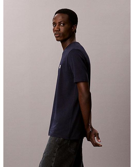 Calvin Klein Blue Jeans 2 Pack Cotton Badge T-Shirts for men